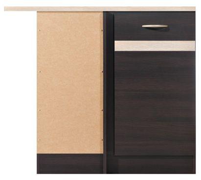 BRW Kuchyňská skříňka rohová Junona Line DNW/100/82L dvířka Wenge+dub sonoma/korpus wenge (obr. 1)