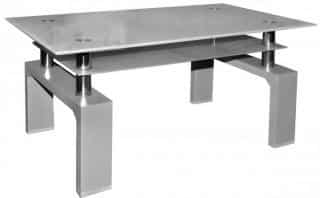 Konferenční stolek A 08-3 šedá/šedé horní sklo