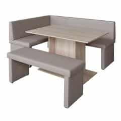 Lavice MODERN - capucino - + rohová lavice + stůl