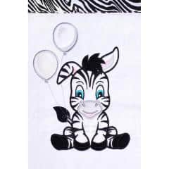 3-dílné ložní povlečení New Baby Zebra 100/135 bílo-černé