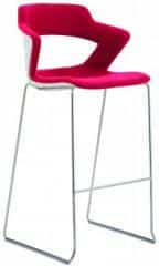 Barová židle 2160/SB TC Aoki - čalouněný sedák + opěrák