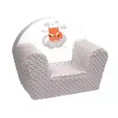 Dětské křeslo New Baby Liška šedé