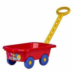 Dětský vozík Vlečka červený