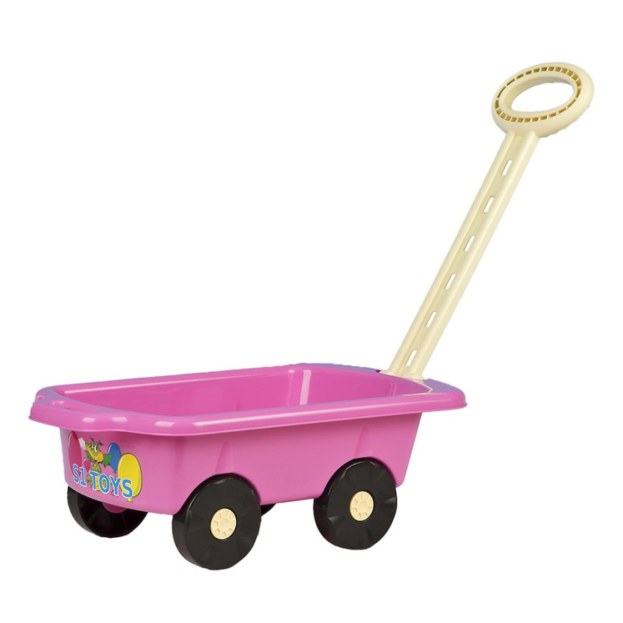 Levně BAYO Dětský vozík Vlečka růžový