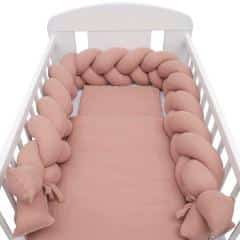 Mušelínový set do postýlky s výplní New Baby 100x70 cm růžový