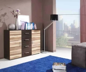 Komoda UNI - wenge/ořech Baltimore
