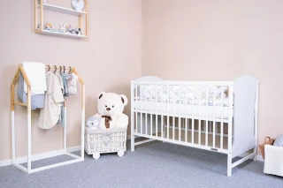 Dětská postýlka New Baby MIA šedá