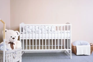 Dětská postýlka New Baby MIA šedá