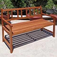 Zahradní lavice z masivního dřeva - 120 x 90 cm