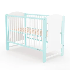 Dětská postýlka New Baby ELSA bílo-mátová