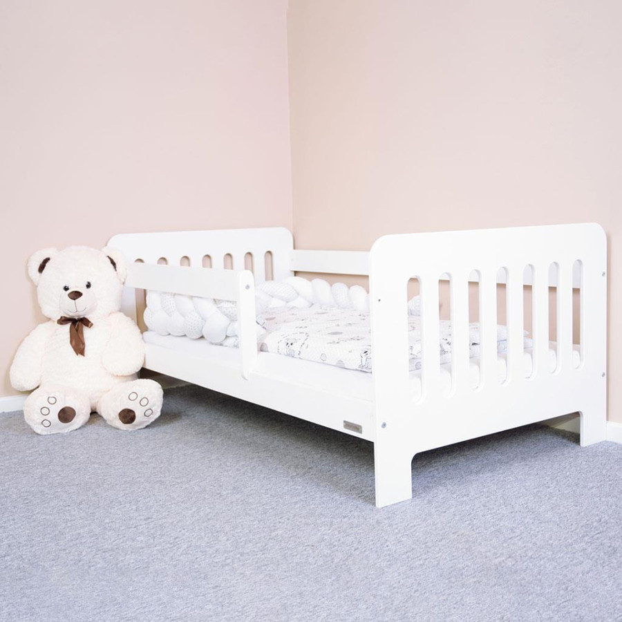 Levně NEW BABY Dětská postel se zábranou New Baby ERIK 160x80 cm bílá