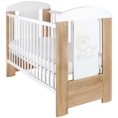 Dětská postýlka New Baby Méďa s hvězdičkou standard dub
