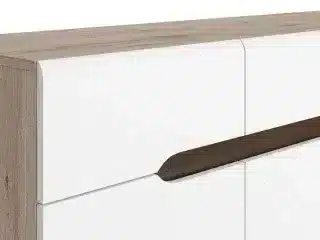 Komoda Elpasso KOM3D3S - dub san remo světlý/Bílá