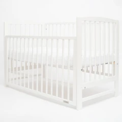 Dětská postýlka New Baby LILLY se stahovací bočnicí bílá