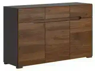 Komoda Elpasso KOM3D3S - šedý wolfram/ořech kolumbia