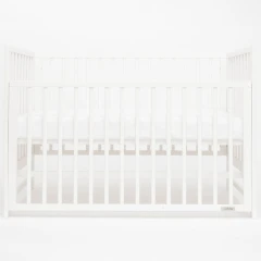 Dětská postýlka New Baby BASIC se stahovací bočnicí bílá