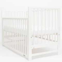 Dětská postýlka New Baby BASIC se stahovací bočnicí bílá