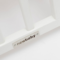 Dětská postýlka New Baby BASIC se stahovací bočnicí bílá