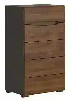 Komoda Elpasso KOM5S/60 - šedý wolfram/ořech kolumbia
