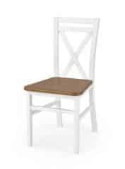 Dřevěná židle Dariusz 2 - Bílá/olše