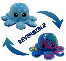 Plyšová oboustranná hračka Chobotnice duhová PHPL1679