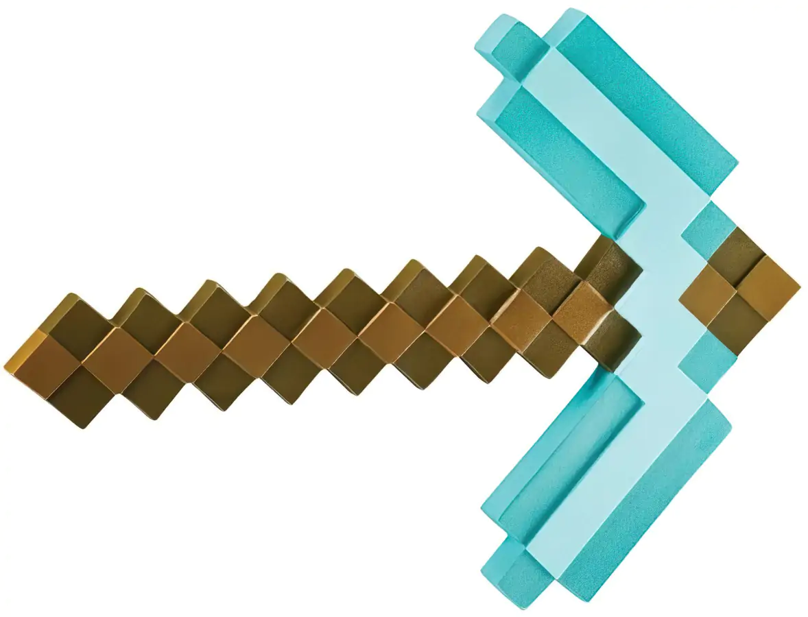 bHome Diamantový krumpáč Minecraft 45 cm pěnový OPBH1525