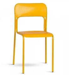 Židle ASCONA stohovatelná - žlutá č.1