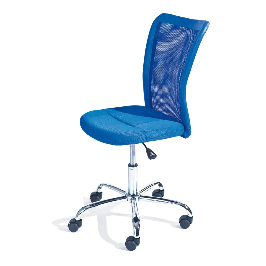 Levně Idea Kancelářská židle BONNIE modrá