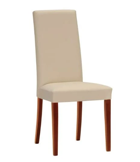 Jídelní židle Nancy - třešeň/koženka beige