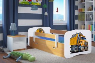 Dětská postel se zábranou Ourbaby - Náklaďák
