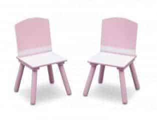 Dětský stůl s židlemi růžový