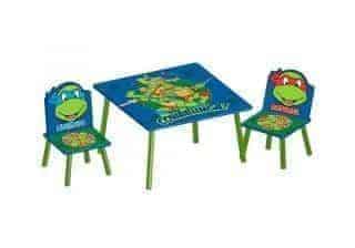 Dětský stůl s židlemi Želvy Ninja