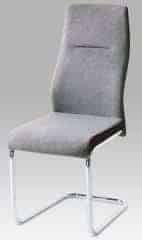 Jídelní židle HC-238 GRB2 šedá látka / černá koženka