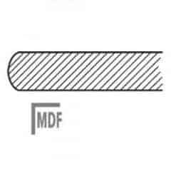 MDF Stolová deska dřevěná-dýha na MDF, 18 mm.