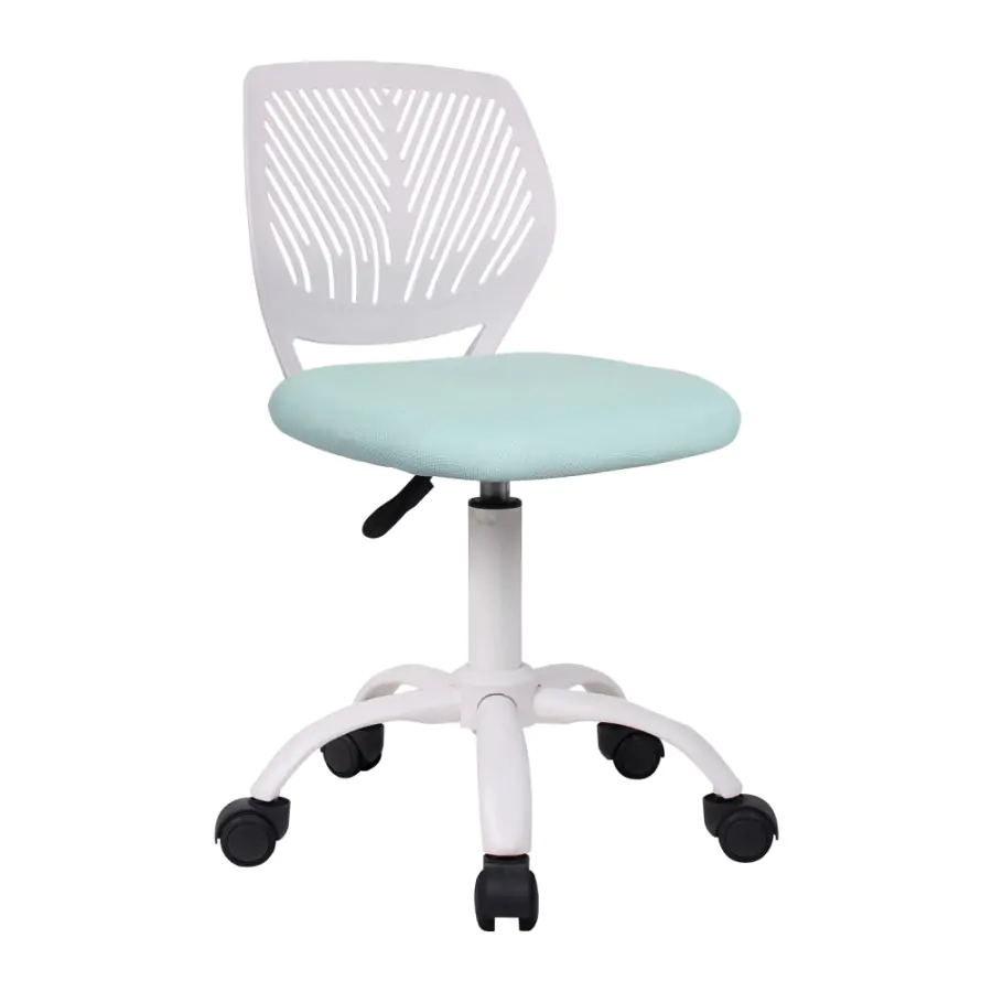 Tempo Kondela Otočná židle SELVA, neomint/bílá + kupón KONDELA10 na okamžitou slevu 3% (kupón uplatníte v košíku)