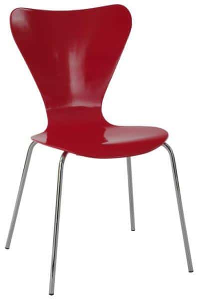 Levně Autronic Jídelní židle C-180-5 RED - červená