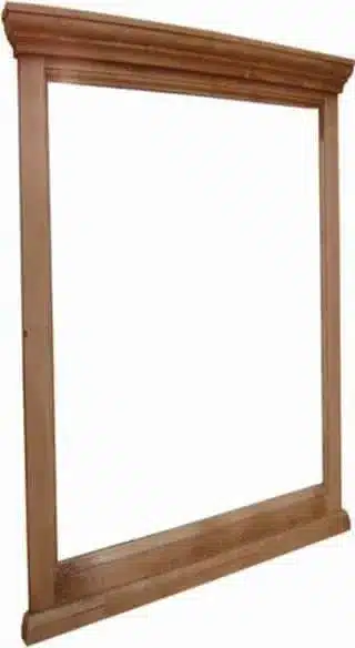 Zrcadlo s dřevěným rámem 00933