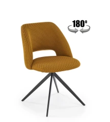 Otočná jídelní židle K546 - žlutá