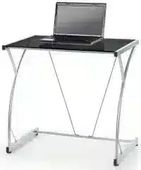 PC stůl B20 - černé sklo