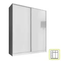 Skříň AVA 160 cm - bílá