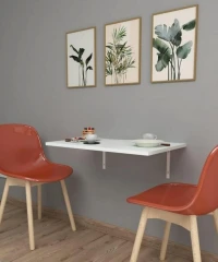 Nástěnný sklápěcí stůl RYNDAR barva bílá