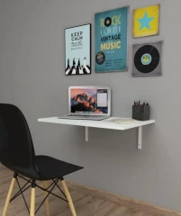 Nástěnný sklápěcí stůl RYNDAR barva bílá