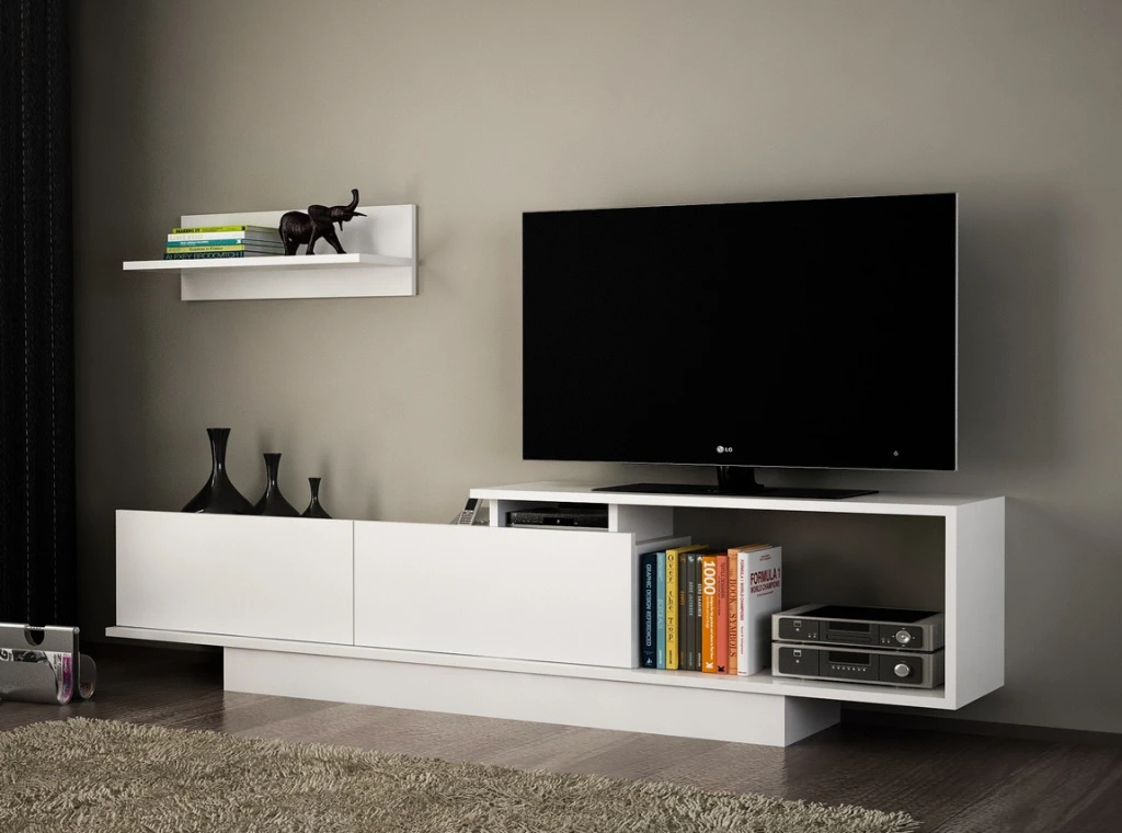 Televizní stolek ARMAS bílá - II.jakost