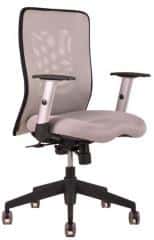 Kancelářská židle Calypso - jednobarevná - Šedá 12A11
