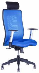 Kancelářská židle Calypso Grand s podhlavníkem - jednobarevná