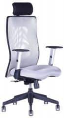 Kancelářská židle Calypso Grand s podhlavníkem - jednobarevná