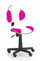 Židle OZY-G2- bílo růžová