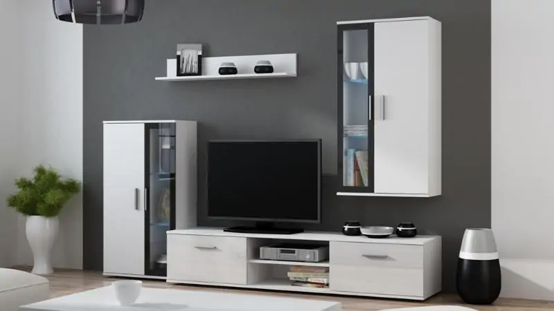 Cama Obývací stěna Dora - bílá/černá