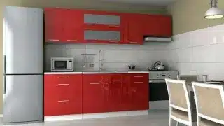 Kuchyňská linka Emilia - červený lesk