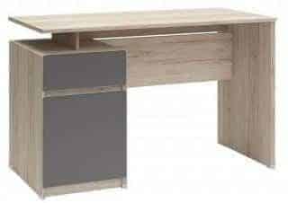 Psací stůl B04 BIU1D1S/120 Dub san remo světlý - šedý wolfram